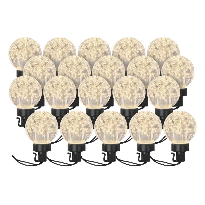 LED Spoljašnji dekorativni lanac 20xLED/12,6m IP44 topla bela