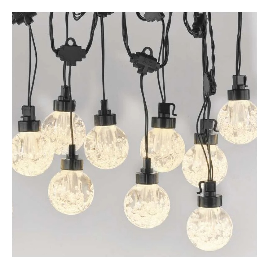 LED Spoljašnji dekorativni lanac 20xLED/12,6m IP44 topla bela