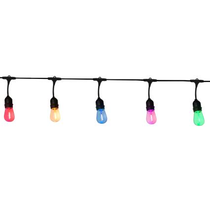 LED Spoljašnji dekorativni lanac PARTY NEON 7,6 m 10xE27/0,6W/36V IP44