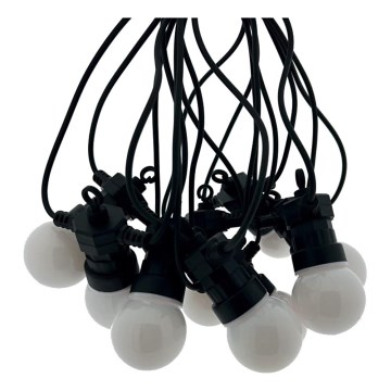 LED spoljašnji dekorativni niz lampica 10xLED/0,36W/230V 4,5 m IP44 crna