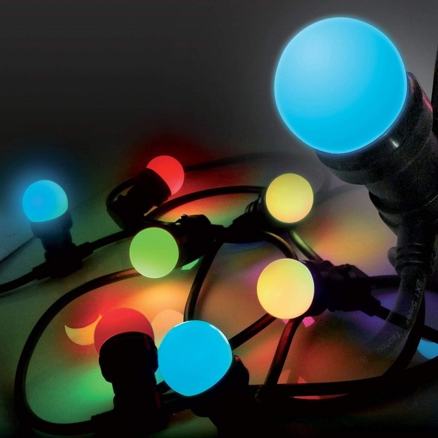 LED Spoljašnji lanac EASY CONNECT 8xE27 5m IP44 šareni