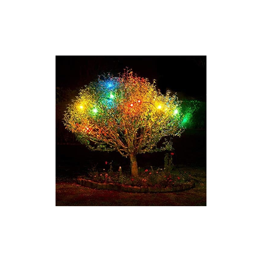 LED Spoljašnji lanac EASY CONNECT 8xE27 5m IP44 šareni