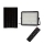 LED Spoljašnji prigušivi solarni reflektor LED/15W/3,2V IP65 6400K crno + Daljinski upravljač