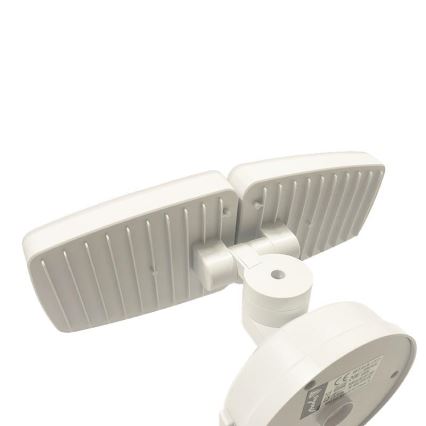 LED Spoljašnji reflektor sa senzorom LED/24W/230V 3000/4000/6000K IP54 bela