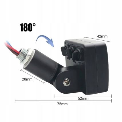 LED Spoljašnji reflektor sa senzorom LED/30W/230V 4000K IP65 crno