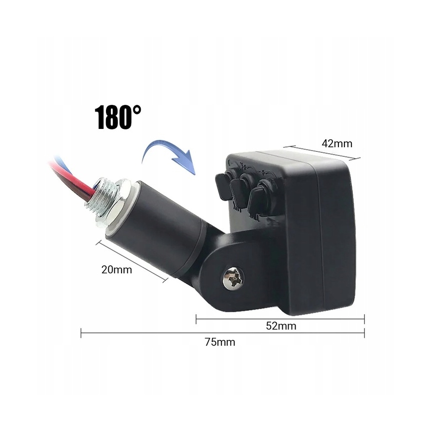 LED Spoljašnji reflektor sa senzorom LED/30W/230V 4000K IP65 crno