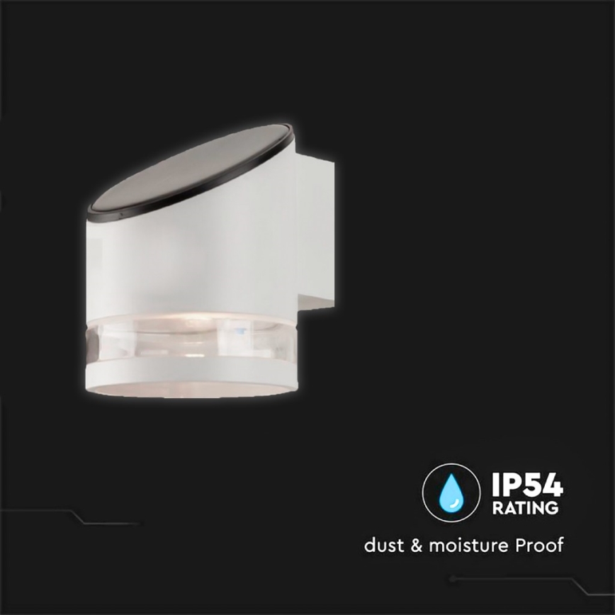 LED Spoljašnji solarna zidna lampa LED/1W/3,7V 3000K IP54 bela