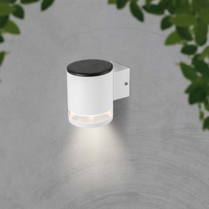 LED Spoljašnji solarna zidna lampa LED/1W/3,7V 3000K IP54 bela