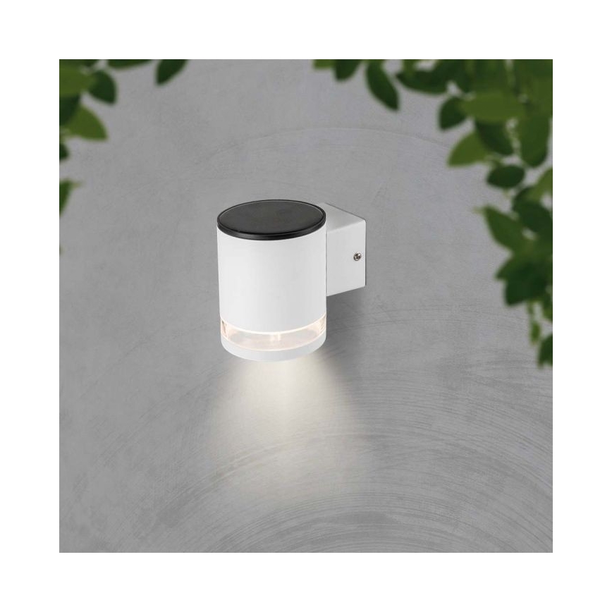 LED Spoljašnji solarna zidna lampa LED/1W/3,7V 3000K IP54 bela