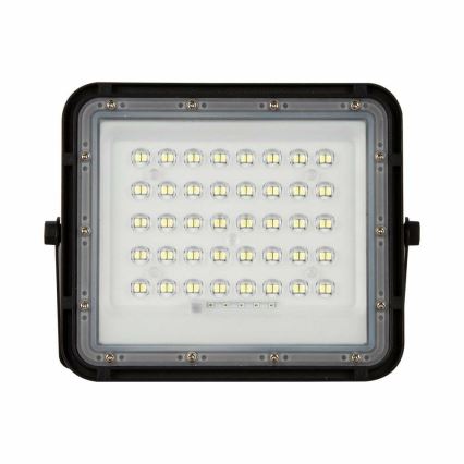 LED Spoljašnji prigušivi solarni reflektor LED/10W/3,2V IP65 4000K crno + Daljinski upravljač