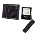 LED Spoljašnji solarni reflektor LED/12W/3,2V 4000K IP65 10000 mAh + Daljinski upravljač
