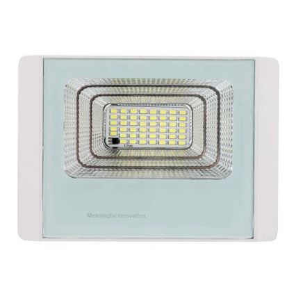 LED Spoljašnji solarni reflektor LED/12W/3,2V IP65 4000K + Daljinski upravljač