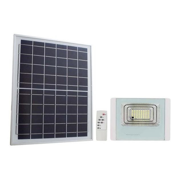 LED Spoljašnji solarni reflektor LED/12W/3,2V IP65 6400K 20000 mAh + Daljinski upravljač