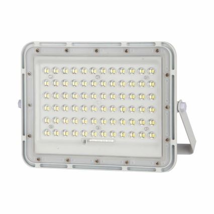 LED Spoljašnji prigušivi solarni reflektor LED/15W/3,2V IP65 6400K bela + Daljinski upravljač