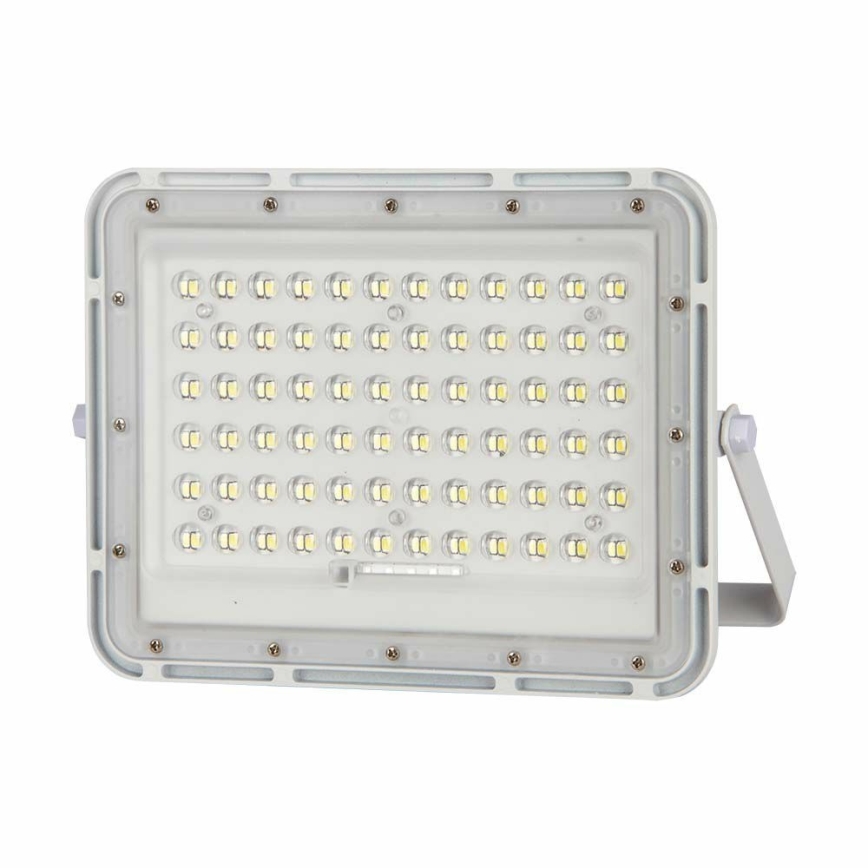 LED Spoljašnji prigušivi solarni reflektor LED/15W/3,2V IP65 6400K bela + Daljinski upravljač