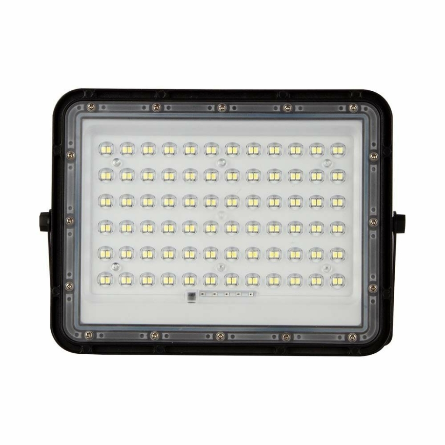 LED Spoljašnji prigušivi solarni reflektor LED/15W/3,2V IP65 6400K crno + Daljinski upravljač