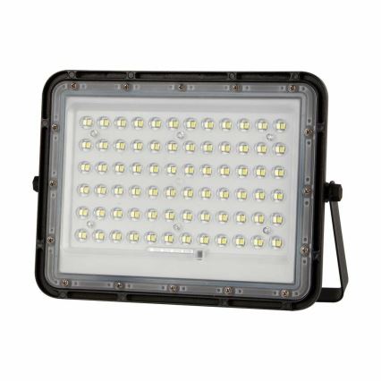 LED Spoljašnji prigušivi solarni reflektor LED/15W/3,2V IP65 6400K crno + Daljinski upravljač