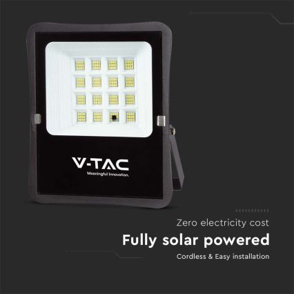 LED Spoljašnji solarni reflektor LED/16W/3,2V 4000K IP65 15000 mAh + Daljinski upravljač
