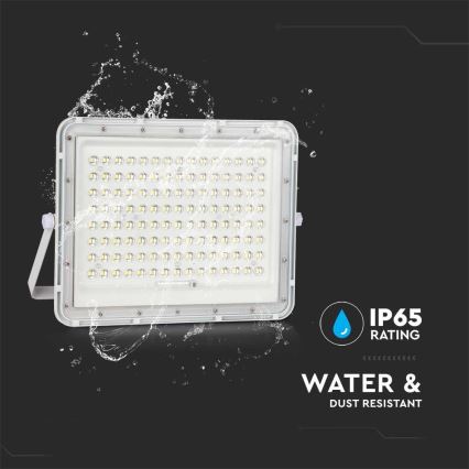 LED Spoljašnji solarni reflektor LED/20W/3,2V 6400K bela IP65 + Daljinski upravljač