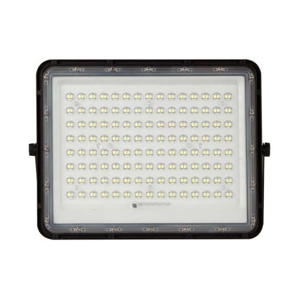 LED Spoljašnji solarni reflektor LED/20W/3,2V 6400K crno IP65 + Daljinski upravljač
