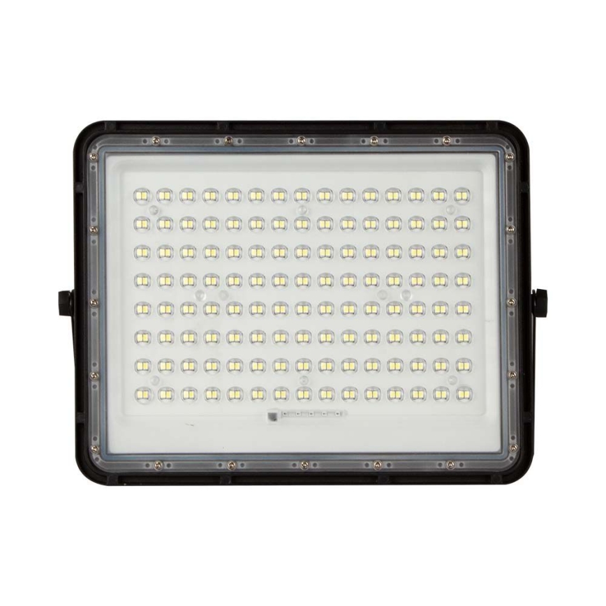 LED Spoljašnji solarni reflektor LED/20W/3,2V 6400K crno IP65 + Daljinski upravljač