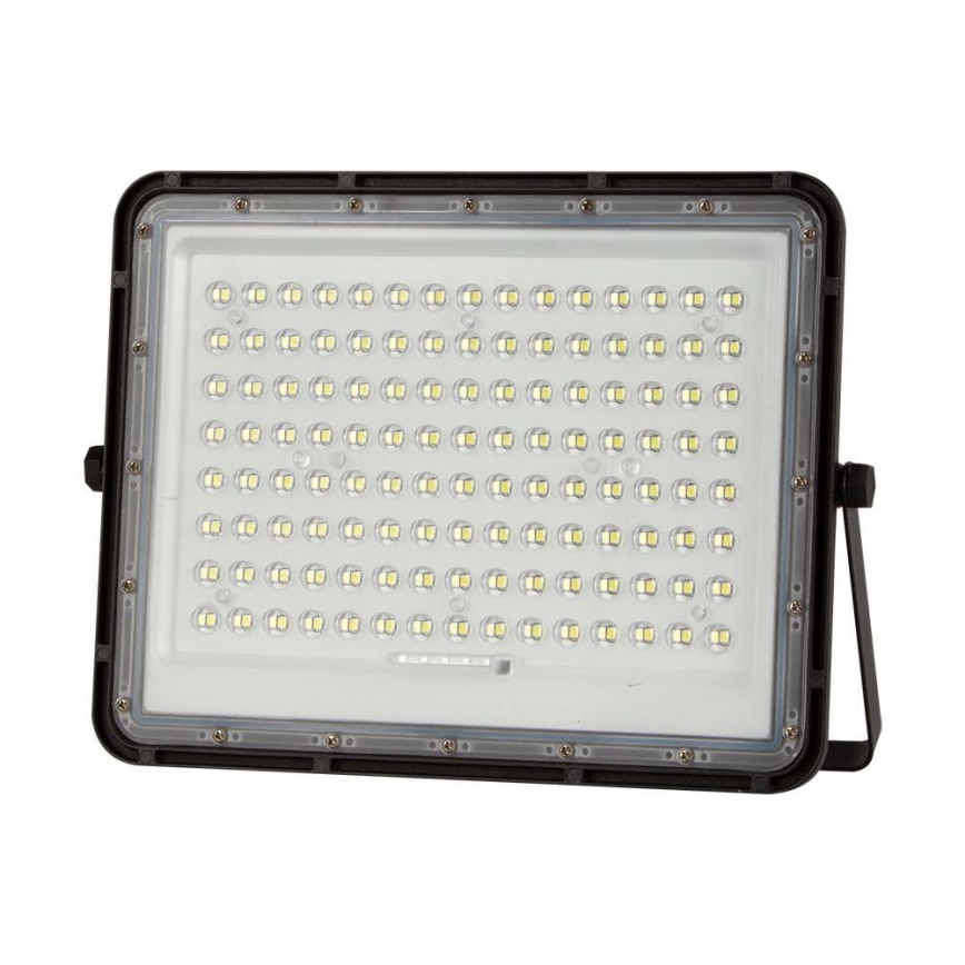 LED Spoljašnji solarni reflektor LED/20W/3,2V 6400K crno IP65 + Daljinski upravljač