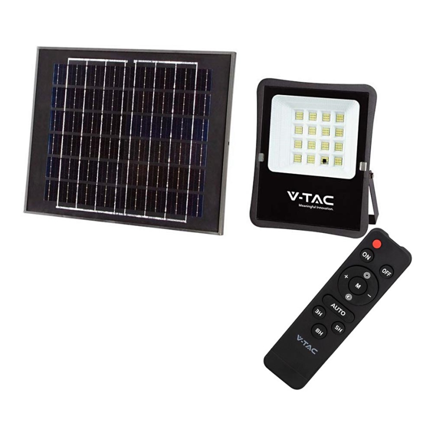 LED Spoljašnji solarni reflektor LED/20W/3,2V 6400K IP65 15000 mAh + Daljinski upravljač