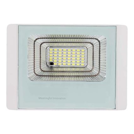 LED Spoljašnji solarni reflektor LED/20W/3,2V IP65 6400K + Daljinski upravljač