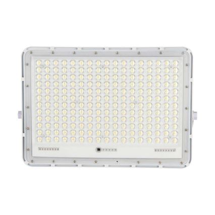 LED Spoljašnji solarni reflektor LED/30W/3,2V 4000K bela IP65 + Daljinski upravljač