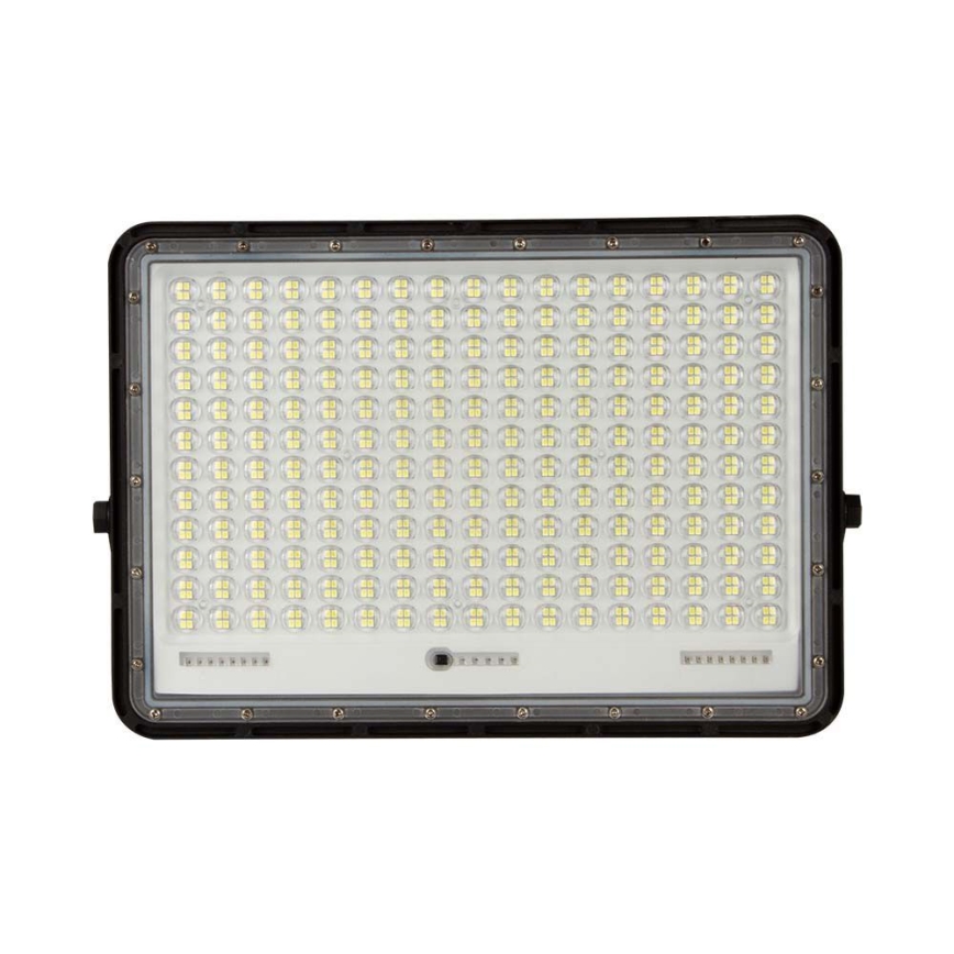 LED Spoljašnji solarni reflektor LED/30W/3,2V 4000K crno IP65 + Daljinski upravljač