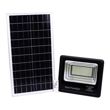 LED Spoljašnji solarni reflektor LED/40W/10V IP65 6000K + Daljinski upravljač