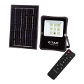 LED Spoljašnji solarni reflektor LED/6W/3,2V 4000K IP65 5000 mAh + Daljinski upravljač