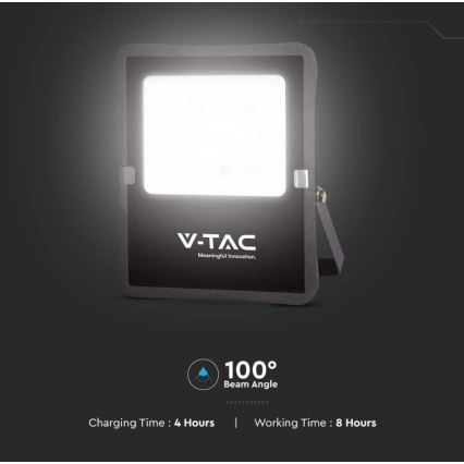 LED Spoljašnji solarni reflektor LED/6W/3,2V 6400K IP65 4000 mAh + Daljinski upravljač