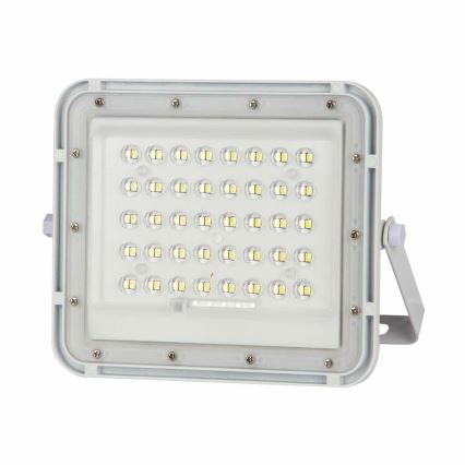 LED Spoljašnji prigušivi solarni reflektor LED/6W/3,2V IP65 4000K bela + Daljinski upravljač