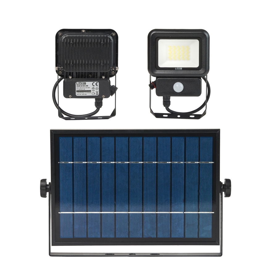 LED Spoljašnji solarni reflektor sa senzorom LED/20W/3,7V 6500K IP65 4400 mAh