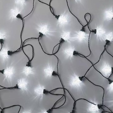 LED spoljna božićna girlanda 50xLED/8 funkcija 14,8 m IP44 hladno bela