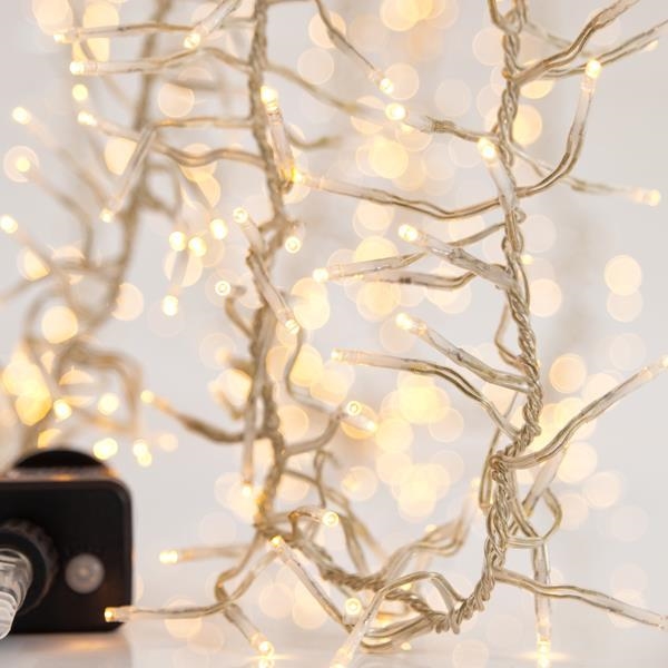 LED spoljna božićna girlanda CLUSTER 1152xLED/8 funkcija 12 m IP44 topla bela