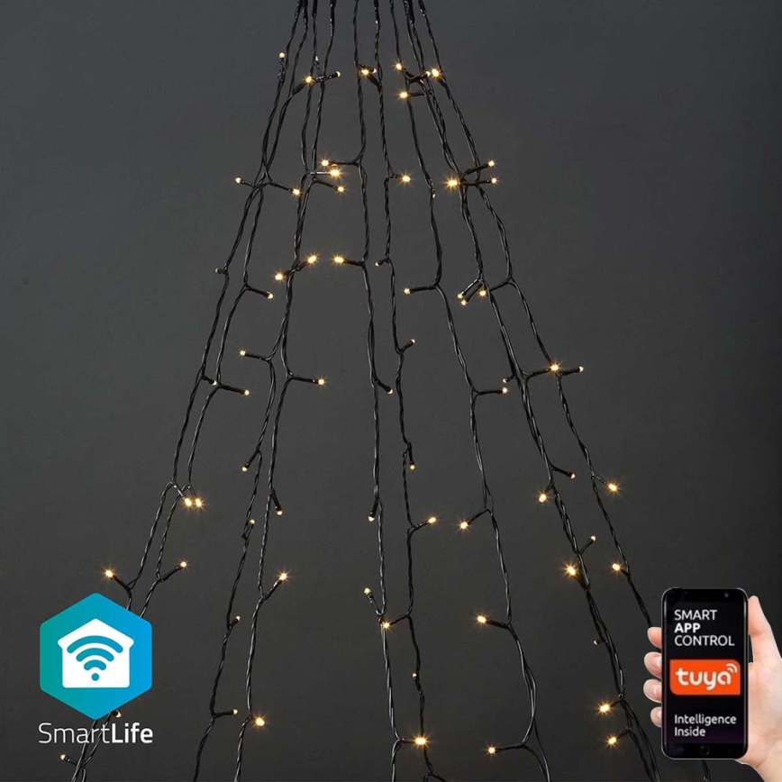 LED spoljna božićna zavesa 200xLED/8 funkcija 10x2m IP65 Wi-Fi Tuya topla bela