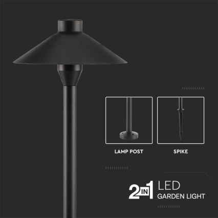 LED Spoljna lampa 2u1 LED/7W/230V IP65 3000K