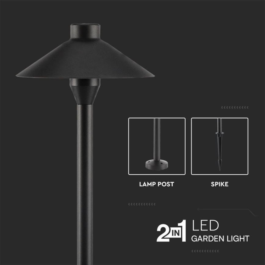 LED Spoljna lampa 2u1 LED/7W/230V IP65 3000K