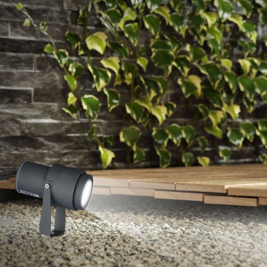 LED Spoljna lampa LED/12W/100-240V IP65 3000K sivo