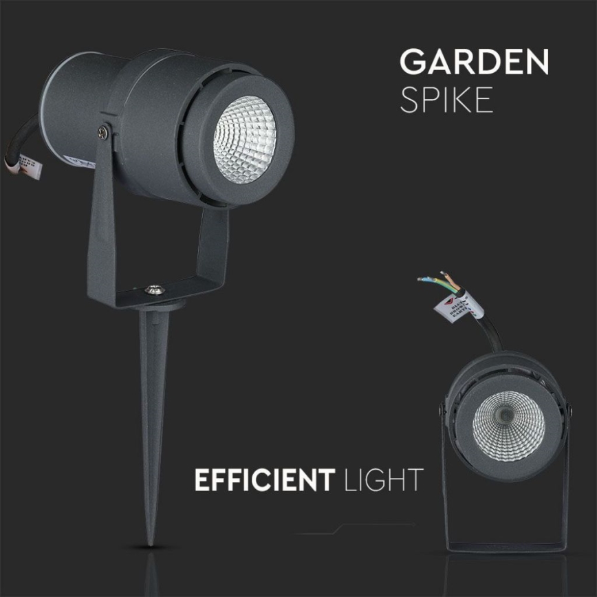 LED Spoljna lampa LED/12W/100-240V IP65 3000K sivo