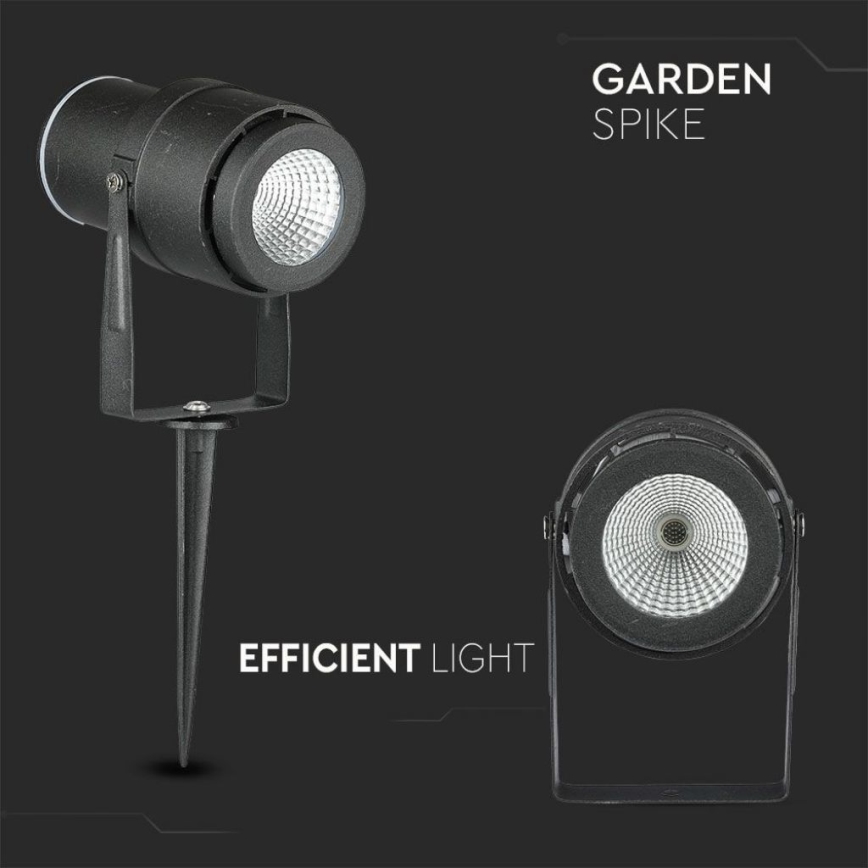 LED Spoljna lampa LED/12W/100-240V IP65 4000K crno