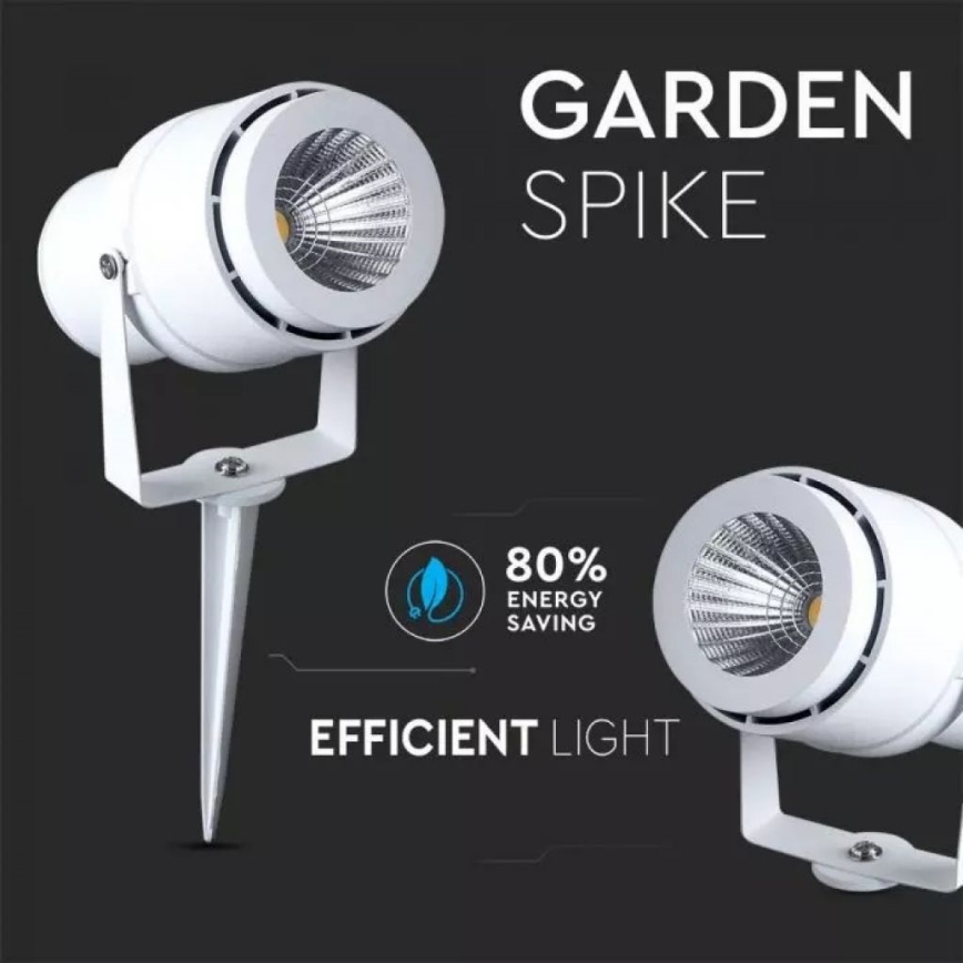 LED Spoljna lampa LED/12W/100-240V IP65 bela - zeleno svetlo