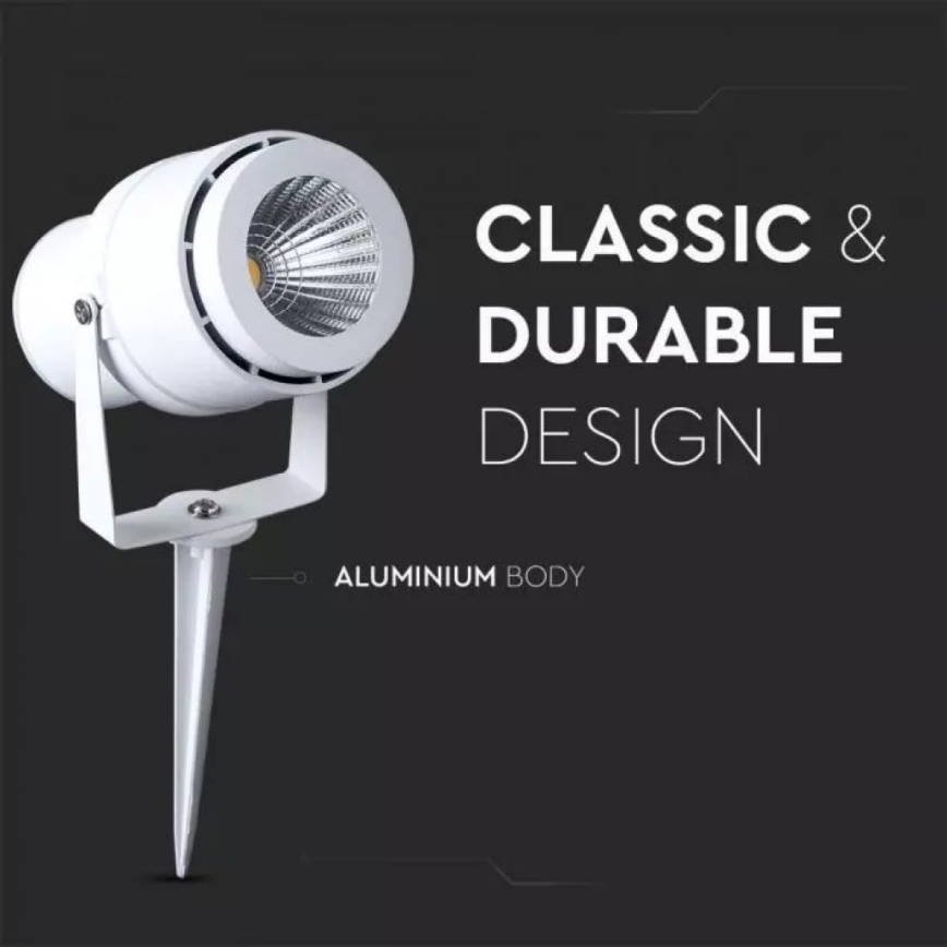 LED Spoljna lampa LED/12W/100-240V IP65 bela - zeleno svetlo