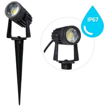 LED Spoljna lampa LED/3W/230V 2800K IP67 crno