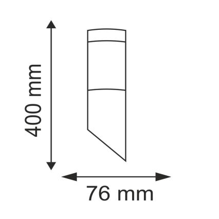 LED Spoljna lampa LIVIA 1xE27/7W/230V 4000K IP44