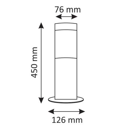 LED Spoljna lampa LIVIA 1xE27/7W/230V 4000K IP44