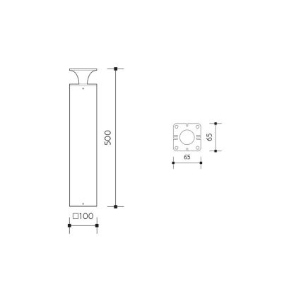 LED Spoljna lampa ORNELA LED/6W/230V 3000K IP54 antracit