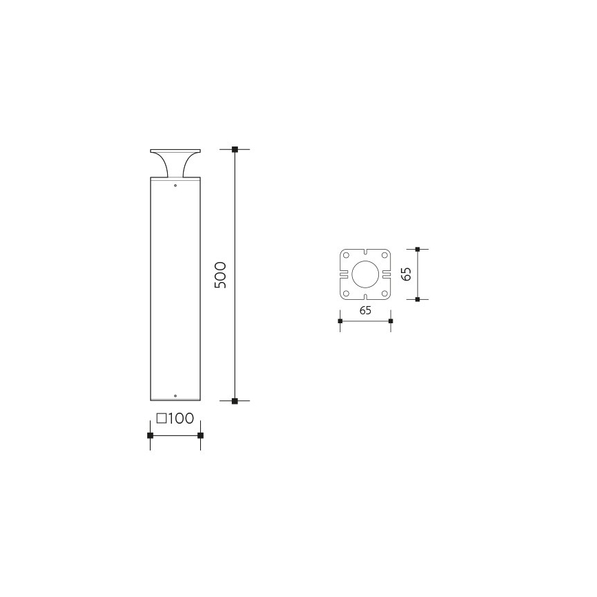 LED Spoljna lampa ORNELA LED/6W/230V 3000K IP54 antracit